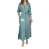 Women's Laceup Shirt Dress2