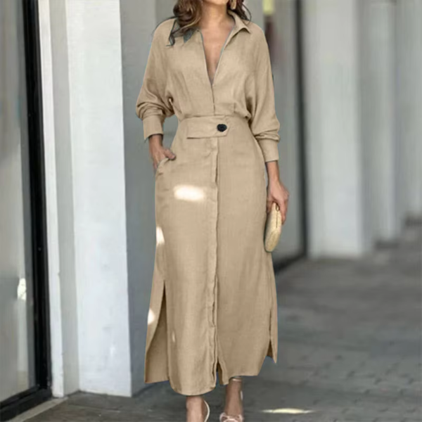 Women's Laceup Shirt Dress4